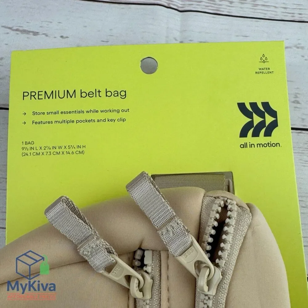 Belt Bag All In Motion Premium Cream Water Resistant Knit Fanny Pack